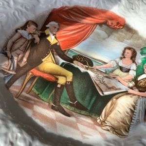 Vintage plate , The Washington Family